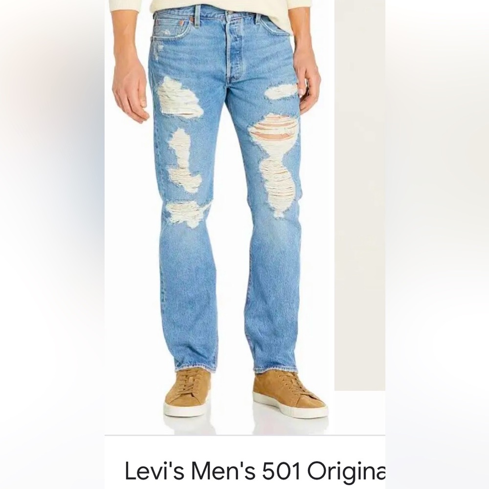 Levi’s 501 Original Distressed jeans 34X32